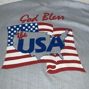 Vintage Lee Greenwood Country Music Single Stitch T Shirt M/L Tour God Bless USA